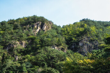 Fototapeta na wymiar Mureung valley mountains
