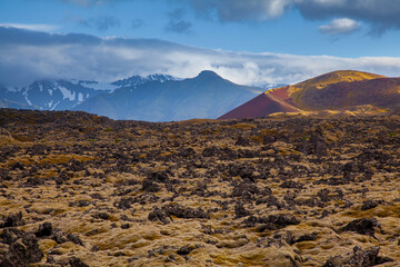 kolorowe góry landmannalaugar, islandia - obrazy, fototapety, plakaty