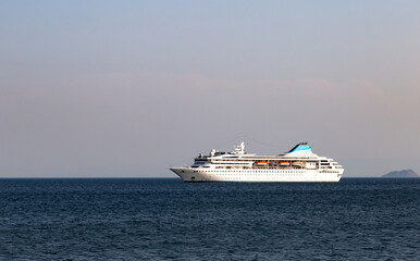 Fototapeta na wymiar Cruise ship in Marmara sea