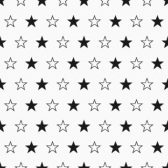 Stars seamless pattern. Vector illustration.