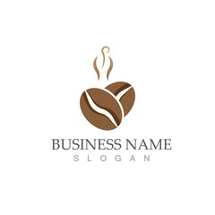 coffee bean icon vector illustration