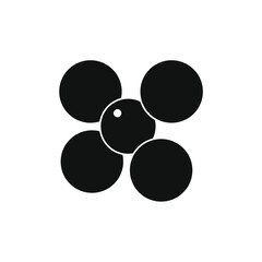 vector image of a molecule icon