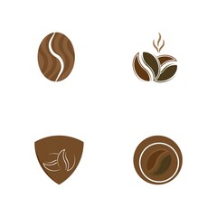 coffee bean icon vector illustration