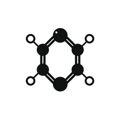vector of several black circles linked by lines