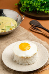 Sayur lodeh  is an Indonesian vegetable soup prepared from vegetables in coconut milk popular in Indonesia. The origin of the dish can be traced to the Javanese people's tradition of Java.