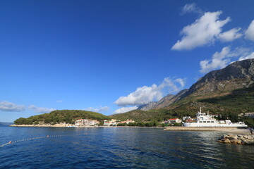 Rocks and the Adriatic Sea off the coast of Croatia