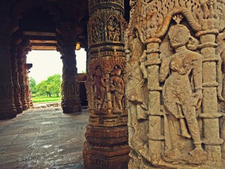 relief and carving at sun temple modhera gujarat