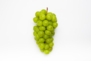  Fresh Green grape isolated on white Shine Muscat Grape