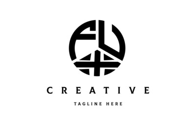 FUX creative circle three letter logo