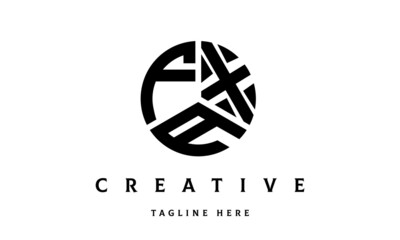 FXA creative circle three letter logo
