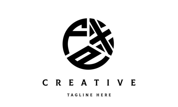 FXP creative circle three letter logo