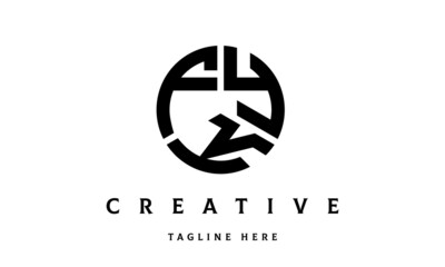 FYK creative circle three letter logo