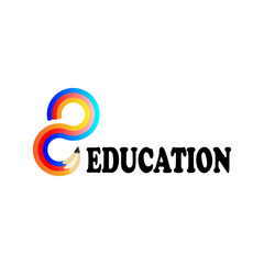 Modern smart educational logo concept vector illustration