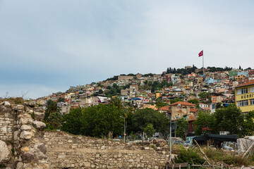 トルコ　イズミルの丘に広がる街並み