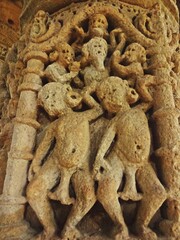 relief and carving at sun temple modhera gujarat