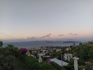 View of Ischia Island in Naples, Italy