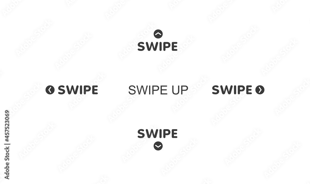 Aufkleber quick access button for social media. scroll arrows and web icons for advertising and marketing in d