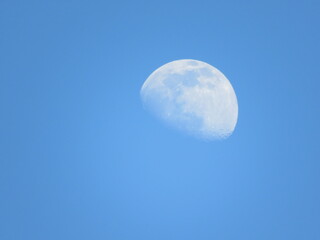 Lune en journée ensoleillée