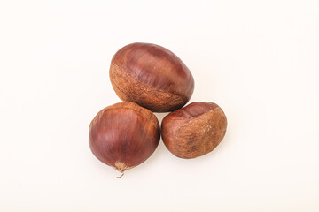 Organic natural sweet Chestnut heap