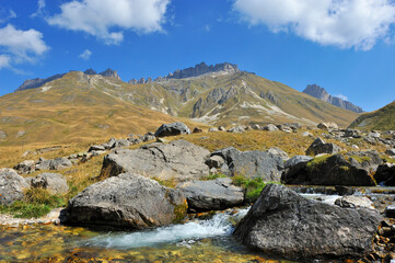 Auf dem Col du Lautaret in den französischen Alpen