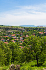 Fototapeta na wymiar トルコ　丘から見たサフランボルの旧市街の街並み
