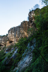 Fototapeta na wymiar トルコ　サフランボル近郊のインセカヤにあるトカトリ峡谷の滝