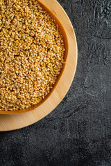 Kue Hok Lo Pan or martabak bangka. The martabak bangka batter is made from a mixture of flour, eggs, sugar, baking soda, coconut milk and water.The batter is cooked upon a thick round iron frying pan 