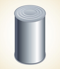 Still tin can. Vector drawing