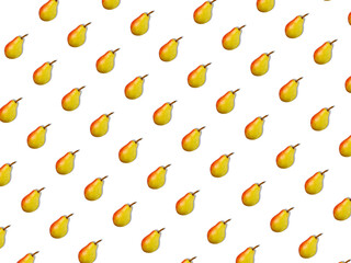 yellow pear seamless pattern background