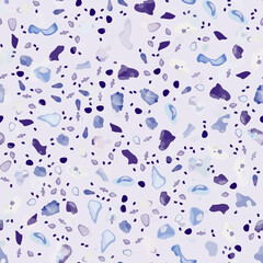 Terrazzo Texture Vector. Flooring Seamless Pattern