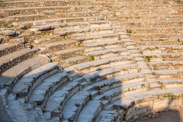 トルコ　エフェソスの古代都市遺跡にある音楽堂オデオン