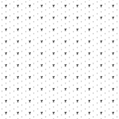 Square seamless background pattern from geometric shapes are different sizes and opacity. The pattern is evenly filled with small black dinner time symbols. Vector illustration on white background