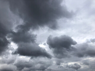 Dark storm clouds in the sky