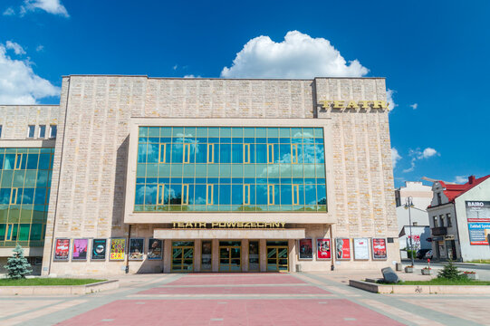 Radom, Poland - June 7, 2021: Powszechny Theatre in Radom.