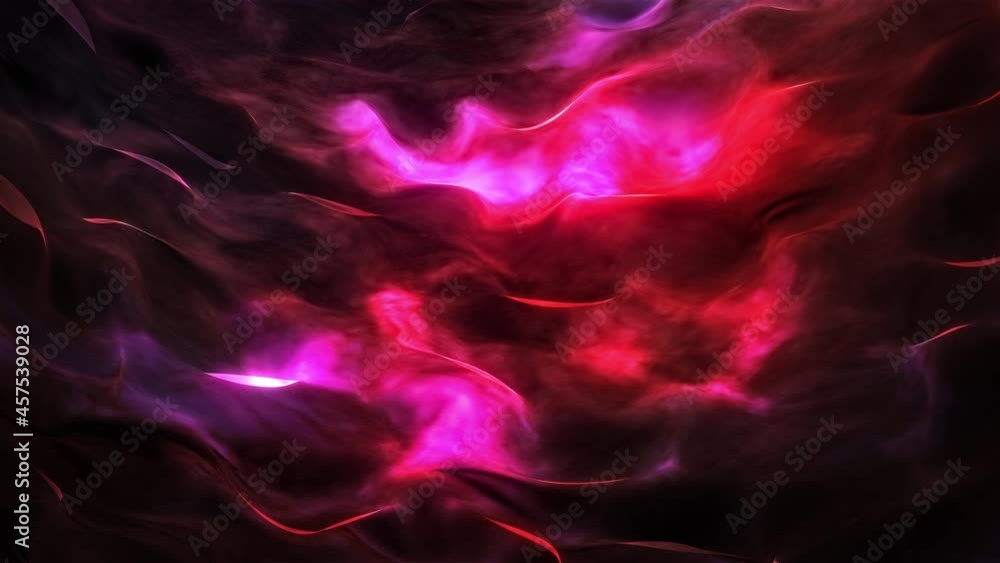 Poster abstract dark glow energy pink chaos wave mesh background, geometry surfaces wave lines animation ro