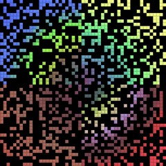 Colorful shapes, abstract texture, abstract background with squares