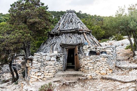 Un cuile a Buchi Arta di Cala Gonone di Dorgali in Sardegna
