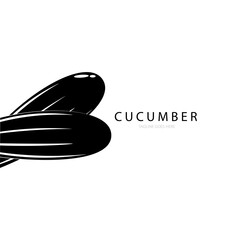 Cucumber icon logo vector