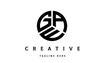 GAE creative circle three letter logo