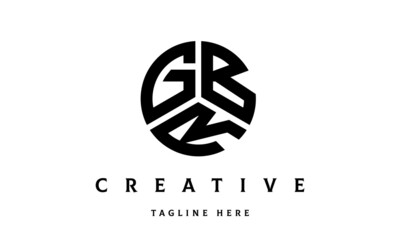 GBR creative circle three letter logo