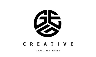 GEG creative circle three letter logo