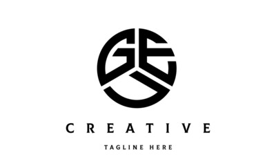 GEU creative circle three letter logo