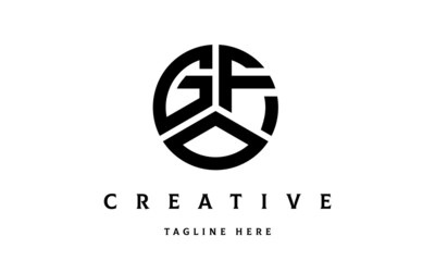 GFO creative circle three letter logo