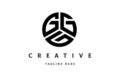 GGG creative circle three letter logo
