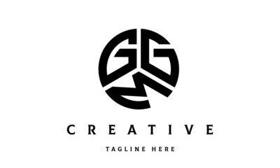GGM creative circle three letter logo