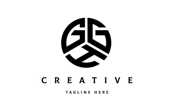 GGH creative circle three letter logo