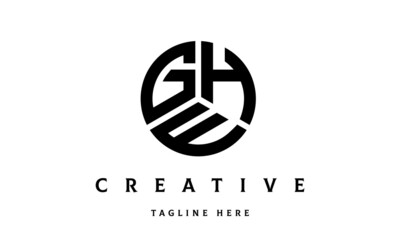 GHE creative circle three letter logo