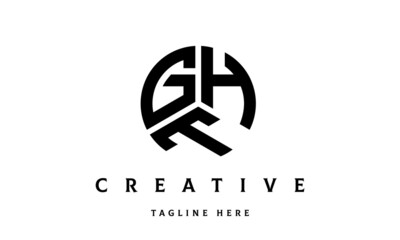 GHT creative circle three letter logo