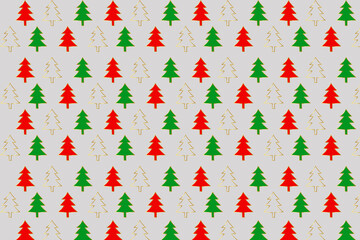 christmas seamless pattern, christmas tree seamless pattern