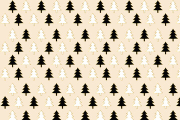 christmas seamless pattern, christmas tree seamless pattern